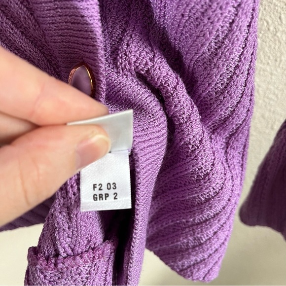 ST. JOHN Vintage Y2K Ribbed Santana Knit Cardigan Sweater - Picture 11 of 12